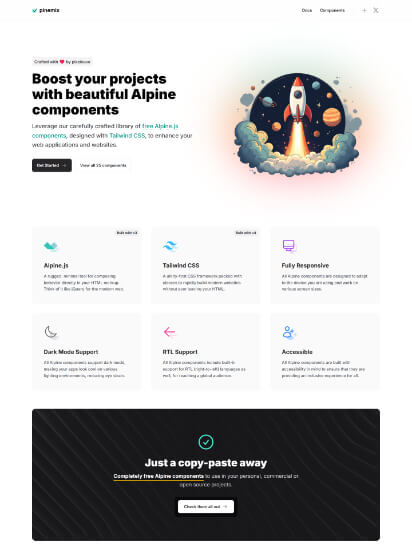 Website screenshot of pinemix.com