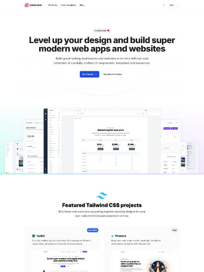 Website screenshot of pixelcave.com